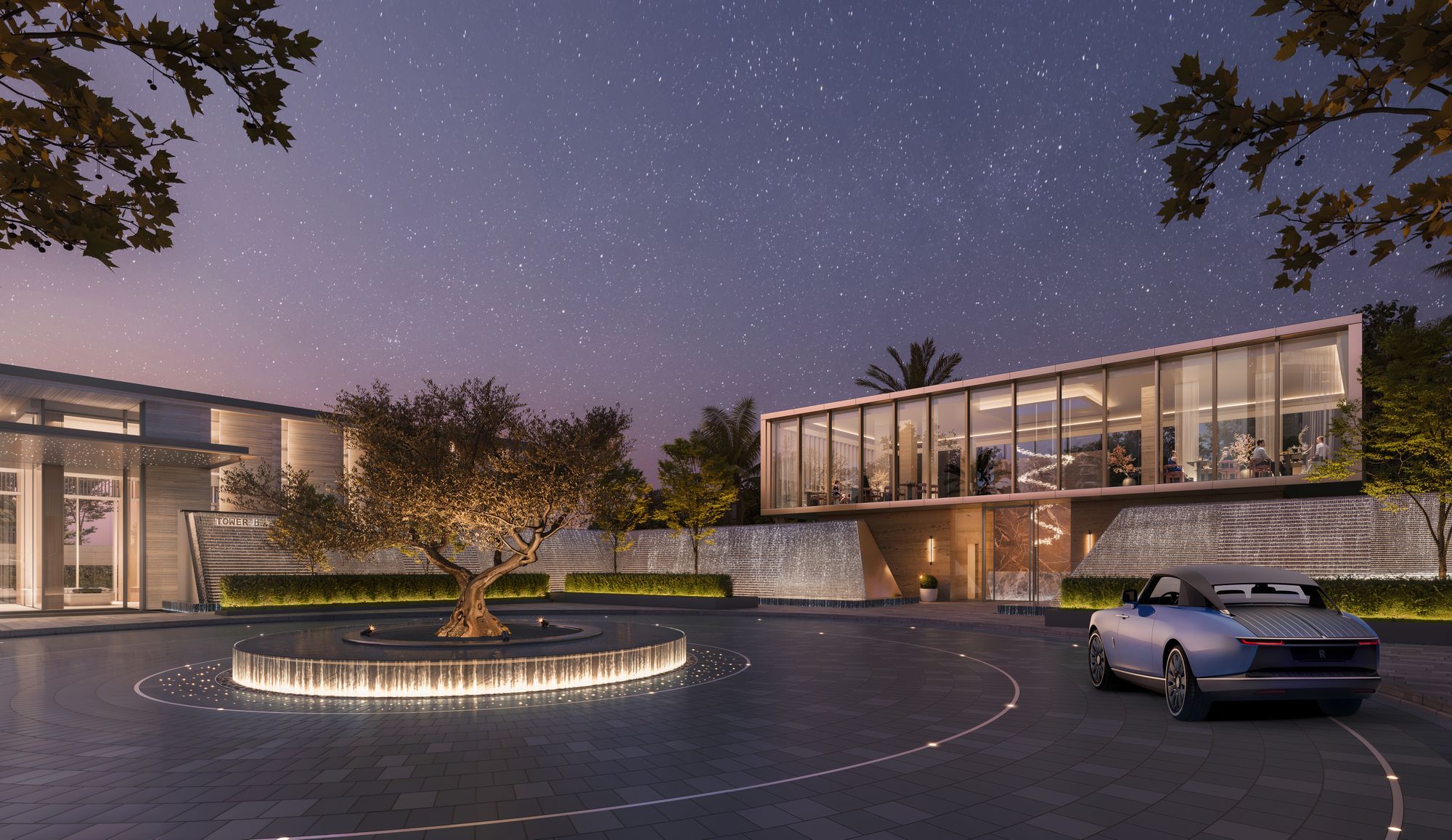 Aerial view of Jumeirah Residences location