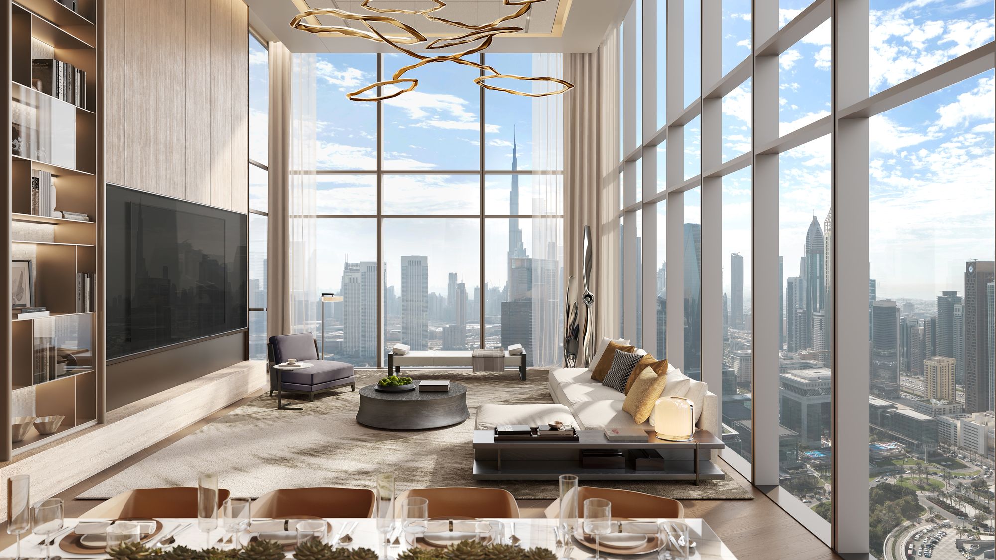 Modern kitchen design in Jumeirah Residences by Meraas